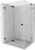 Mexen Lunar-F L cabine de douche pliante gauche 100 x 80 cm, transparente, noire - 836L-100-080-70-00-L
