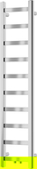 Mexen Bolt radiateur de salle de bain 1200 x 300 mm, 189 W, chrome - W126-1200-300-00-01