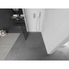 Mexen Kioto paroi de douche Walk-in 90 x 200 cm, grille noire 8 mm, chromée - 800-090-101-01-77