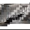 Mexen Lunar-F L cabine de douche pliante gauche 100 x 100 cm, transparent, noir - 836L-100-100-70-00-L