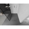 Mexen Kioto paroi de douche Walk-in 140 x 200 cm, grille noire 8 mm, chrome - 800-140-101-01-77