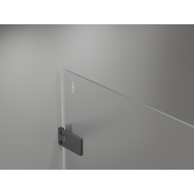 Mexen Lunar-F L cabine de douche pliante gauche 90 x 80 cm, transparent, gun metal - 836L-090-080-95-00-L