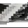 Mexen Kioto paroi de douche 70 x 200 cm, transparent/Design noir 8 mm, Or - 800-070-101-50-77