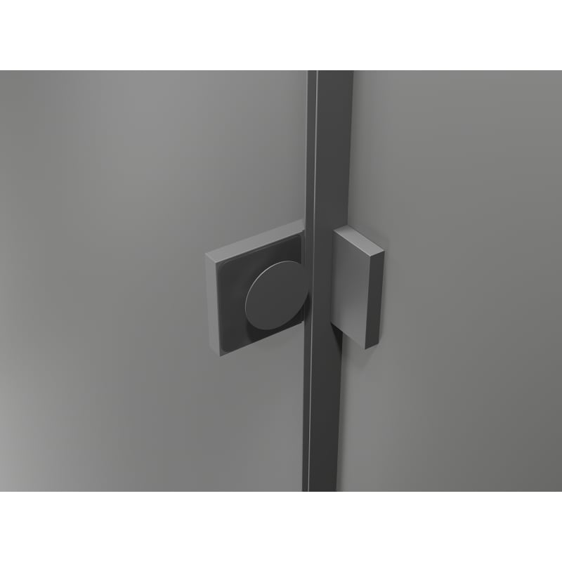 Mexen Lunar-F L cabine de douche pliante gauche 100 x 100 cm, transparent, gun metal - 836L-100-100-95-00-L