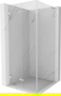 Mexen Lunar-F L cabine de douche pliante gauche 70 x 70 cm, transparent, nickel brossé - 836L-070-070-97-00-L