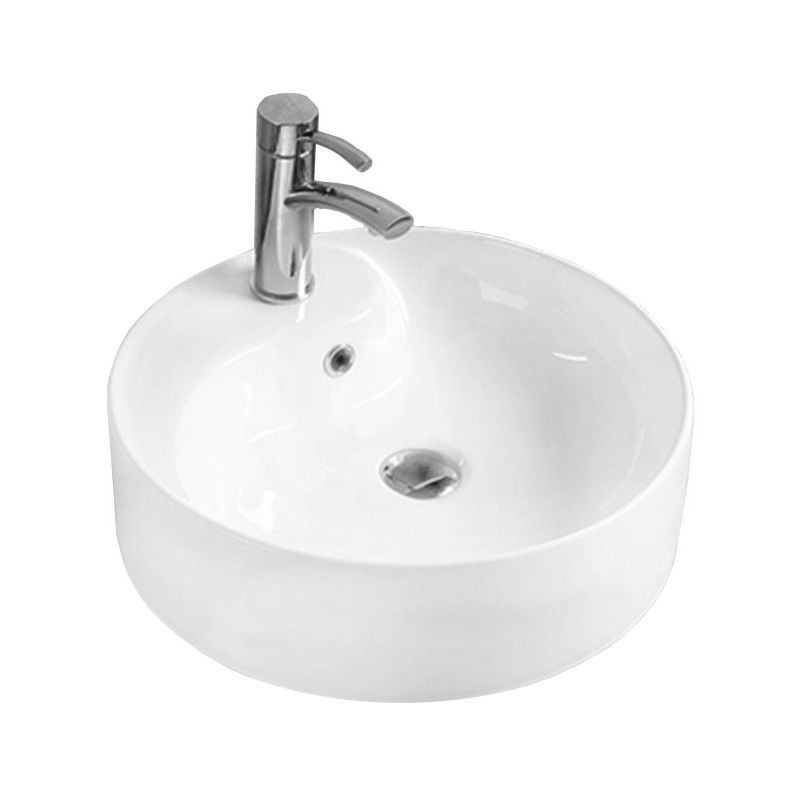 Mexen Lila lavabo de comptoir 46 x 46 cm, Blanc - 21824600