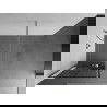 Mexen Kioto+ paroi de douche avec étagère Walk-in 90 x 200 cm, motif noir, chrome - 800-090-121-01-77