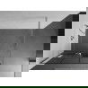 Paroi de douche Mexen Kioto+ avec étagère Walk-in 100 x 200 cm, motif noir, chrome - 800-100-121-01-77