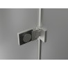 Mexen Lunar-F L cabine de douche pliable gauche 100 x 80 cm, transparent, nickel brossé - 836L-100-080-97-00-L