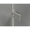 Mexen Lunar-F L cabine de douche pliable gauche 100 x 80 cm, transparent, nickel brossé - 836L-100-080-97-00-L