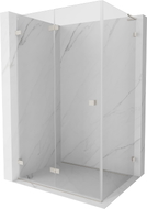 Mexen Lunar-F L cabine de douche pliable gauche 100 x 80 cm, transparent, nickel brossé - 836L-100-080-97-00-L