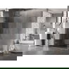 Mexen Lunar-F L cabine de douche pliante gauche 100 x 80 cm, transparent, nickel brossé - 836L-100-080-97-00-L