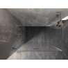 Mexen Lunar-F L cabine de douche pliable gauche 100 x 80 cm, transparent, nickel brossé - 836L-100-080-97-00-L