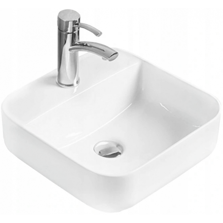 Mexen Silvia lavabo de comptoir 39 x 39 cm, Blanc - 21863900