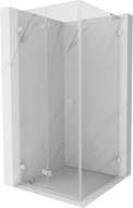 Mexen Lunar-F L cabine de douche pliante gauche 100 x 100 cm, transparent, nickel brossé - 836L-100-100-97-00-L