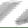Mexen Lunar-F cabine de douche pliante droite 90 x 90 cm, transparent, gris pistolet brossé - 836-090-090-66-00-P