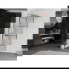 Mexen Kioto paroi de douche 70 x 200 cm, transparent/Design noir 8 mm, Or rose - 800-070-101-60-77