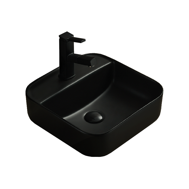 Mexen Silvia lavabo à poser 39 x 39 cm, noir mat - 21863985