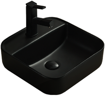 Mexen Silvia lavabo de comptoir 39 x 39 cm, Noir mat - 21863985