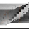 Mexen Kioto paroi de douche 110 x 200 cm, transparent/Design noir 8 mm, Or rose - 800-110-101-60-77
