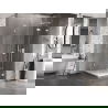 Mexen Lunar-F L cabine de douche pliante droite 70 x 70 cm, transparent, blanc - 836L-070-070-20-00-P