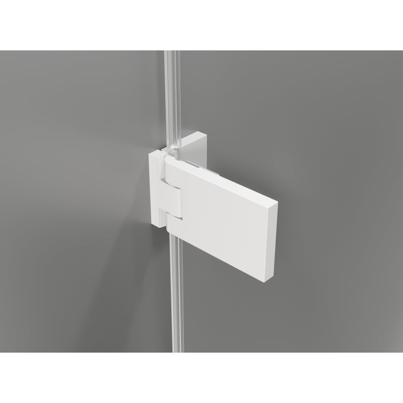 Mexen Lunar-F L cabine de douche pliante droite 95 x 80 cm, transparent, blanc - 836L-095-080-20-00-P