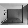 Mexen Kioto paroi de douche Walk-in 140 x 200 cm, grille noire 8 mm, noire - 800-140-101-70-77