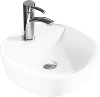 Mexen Zita lavabo de comptoir 40 x 40 cm, Blanc - 21874000