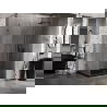 Mexen Lunar-F cabine de douche pliante droite 90 x 80 cm, transparent, acier noir - 836-090-080-95-00-P