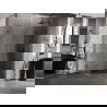 Mexen Lunar-F cabine de douche pliante droite 90 x 80 cm, transparent, acier noir - 836-090-080-95-00-P