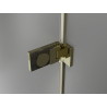 Mexen Lunar-F L cabine de douche pliante droite 80 x 80 cm, transparent, or - 836L-080-080-50-00-P