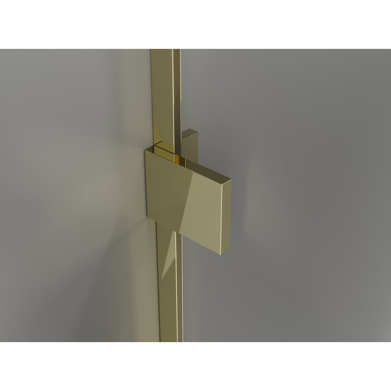 Mexen Lunar-F L cabine de douche pliante droite 85 x 80 cm, transparente, dorée - 836L-085-080-50-00-P