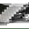Mexen Kioto paroi de douche 140 x 200 cm, transparent/Design noir 8 mm, Chrome - 800-140-101-01-78