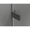 Mexen Lunar-F cabine de douche pliante droite 100 x 100 cm, transparent, métal canon - 836-100-100-95-00-P