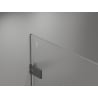 Mexen Lunar-F cabine de douche pliante droite 100 x 100 cm, transparent, métal canon - 836-100-100-95-00-P