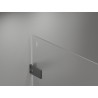 Mexen Lunar-F cabine de douche pliante droite 100 x 100 cm, transparent, métal canon - 836-100-100-95-00-P