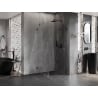 Mexen Lunar-F cabine de douche pliante droite 100 x 100 cm, transparent, métal canon - 836-100-100-95-00-P