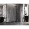 Mexen Lunar-F cabine de douche pliante droite 100 x 100 cm, transparent, métal canon - 836-100-100-95-00-P