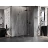Mexen Lunar-F cabine de douche pliante droite 100 x 100 cm, transparent, métal canon - 836-100-100-95-00-P