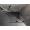 Mexen Lunar-F cabine de douche pliante droite 100 x 100 cm, transparent, métal canon - 836-100-100-95-00-P