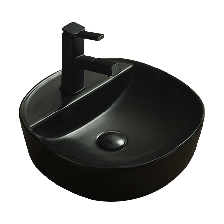 Mexen Zita lavabo à poser 40 x 40 cm, noir mat - 21874085