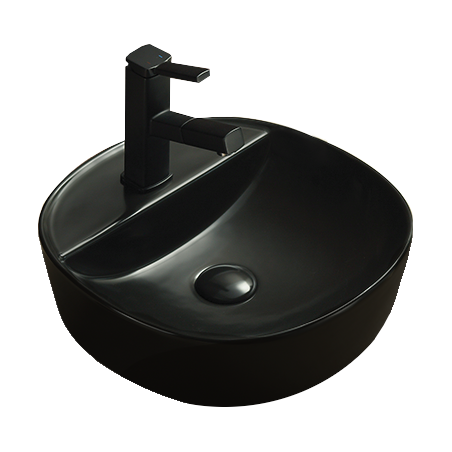 Mexen Zita lavabo de comptoir 40 x 40 cm, Noir mat - 21874085