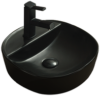 Mexen Zita lavabo de comptoir 40 x 40 cm, Noir mat - 21874085
