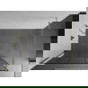 Mexen Kioto paroi de douche 140 x 200 cm, transparent/Design noir 8 mm, Or - 800-140-101-50-78