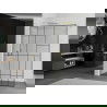 Mexen Kioto paroi de douche 140 x 200 cm, transparent/Design noir 8 mm, Or - 800-140-101-50-78