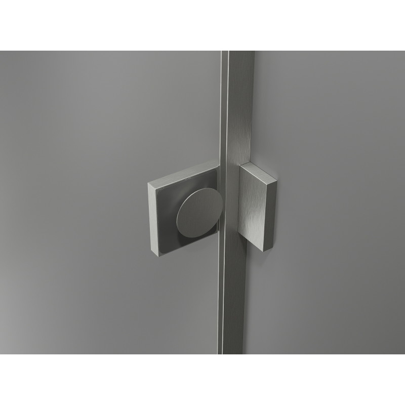 Mexen Lunar-F cabine de douche pliante droite 95 x 90 cm, transparent, nickel brossé - 836-095-090-97-00-P