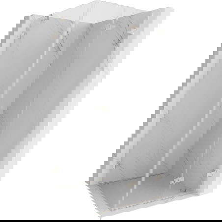 Mexen Lunar-F cabine de douche pliante droite 100 x 100 cm, transparente, nickel brossé - 836-100-100-97-00-P