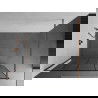 Mexen Kioto paroi de douche 110 x 200 cm, transparent/Design noir 8 mm, Or rose - 800-110-101-60-78