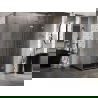 Mexen Lunar-F L cabine de douche pliante droite 85 x 70 cm, transparent, or brossé - 836L-085-070-55-00-P