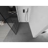Mexen Kioto paroi de douche Walk-in 90 x 200 cm, motif noir 8 mm, noir - 800-090-101-70-78
